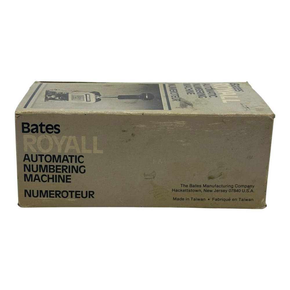 Bates Royall Automatic Numbering Machine Model RNM 6-7 Vintage Metal Stamper - Picture 8 of 12